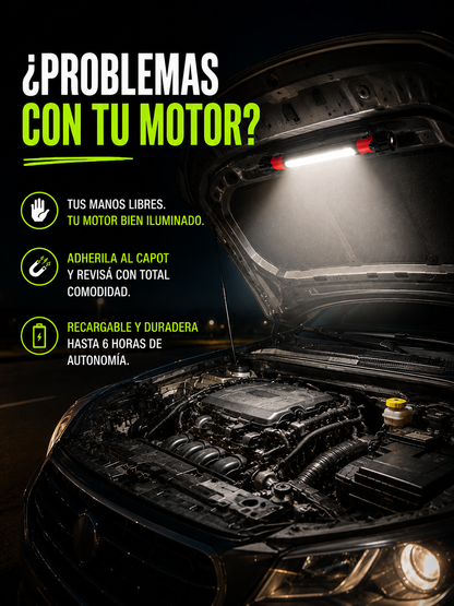 BARRA LED MAGNÉTICA PORTÁTIL MULTIFUNCIÓN PARA AUTO, HOGAR Y EMERGENCIAS